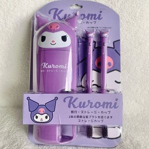 New Kuromi Toothbrush Holder Travel Kit